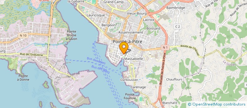 localisation de l'entreprise URBANISME à POINTE A PITRE