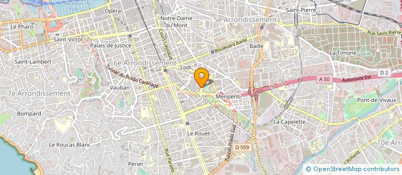 localisation de l'entreprise URBANISME AMENAGEMENT ENVIRONNEMENT à MARSEILLE