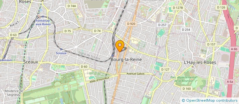 localisation de l'entreprise URBANISME AMENAGEMENT ENVIRONNEMENT à BOURG-LA-REINE