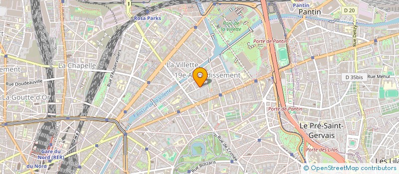 localisation de l'entreprise URBANISME - CONSTRUCTION - PROMOTION  PARIS