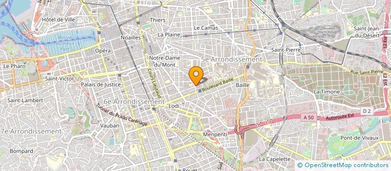 localisation de l'entreprise URBANISME ET COMMMUNICATION à MARSEILLE