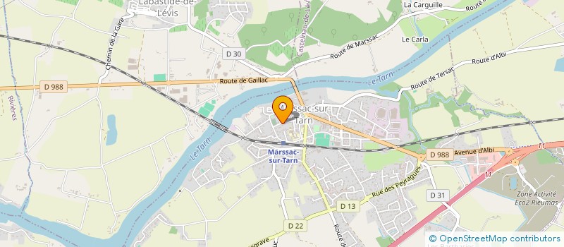 localisation de l'entreprise URBANISME & MOBILITES à MARSSAC-SUR-TARN