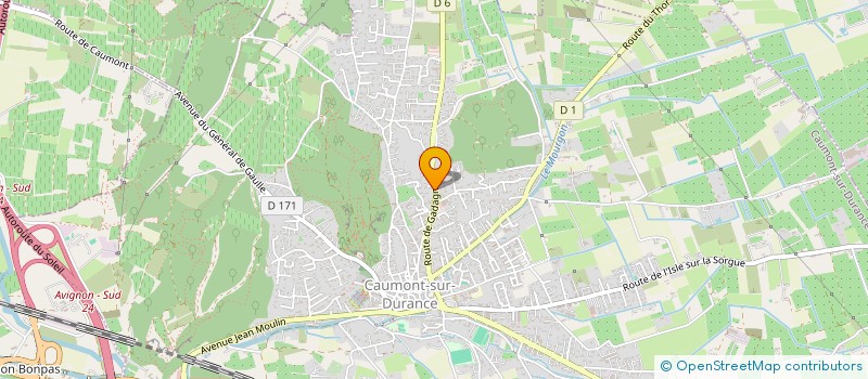 localisation de l'entreprise URBANISME PROMOTION à CAUMONT-SUR-DURANCE