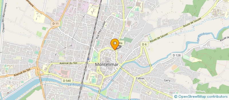 localisation de l'entreprise URBANISTA à MONTELIMAR