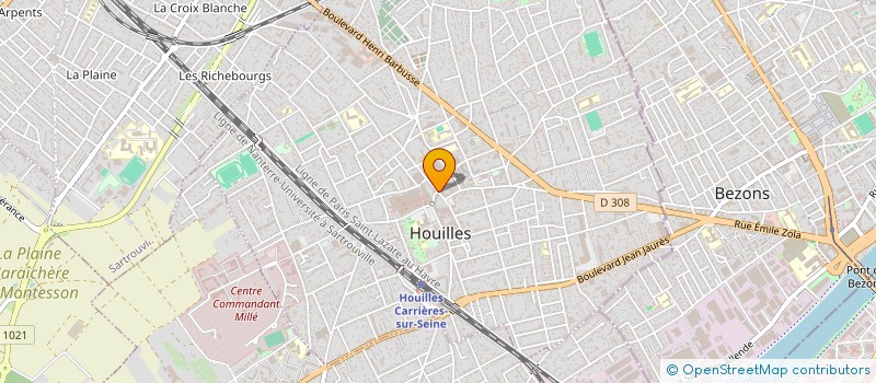 localisation de l'entreprise URBANISTES DU MONDE  HOUILLES