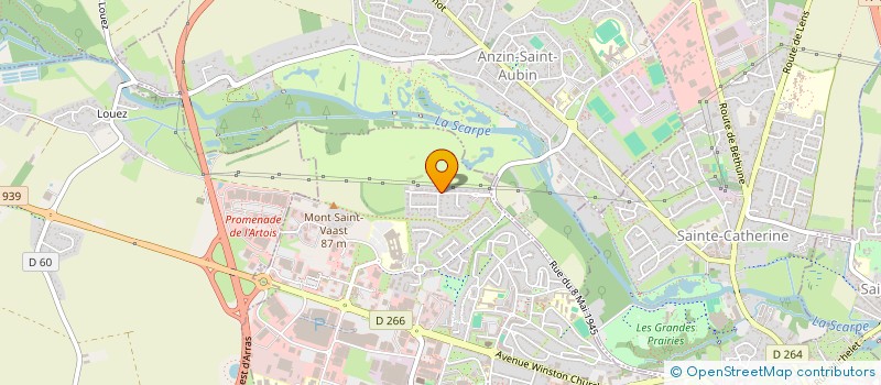 localisation de l'entreprise URBANISTICA à ARRAS