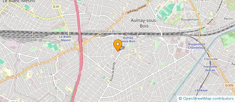 localisation de l'entreprise URBANIUM  AULNAY-SOUS-BOIS