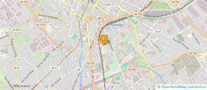localisation de l'entreprise URBANN NET CITY à TOURCOING
