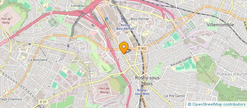 localisation de l'entreprise URBANTYPER à ROSNY-SOUS-BOIS
