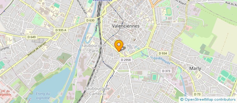 localisation de l'entreprise URBAOM  VALENCIENNES