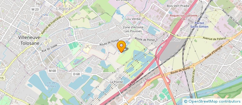 localisation de l'entreprise URBAONE  ROQUES