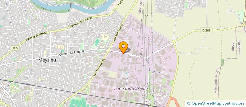 localisation de l'entreprise URBAS URBANISME ET ASSAINISSEMENT à MEYZIEU