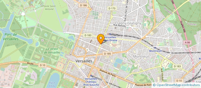 localisation de l'entreprise URBASENSE à VERSAILLES