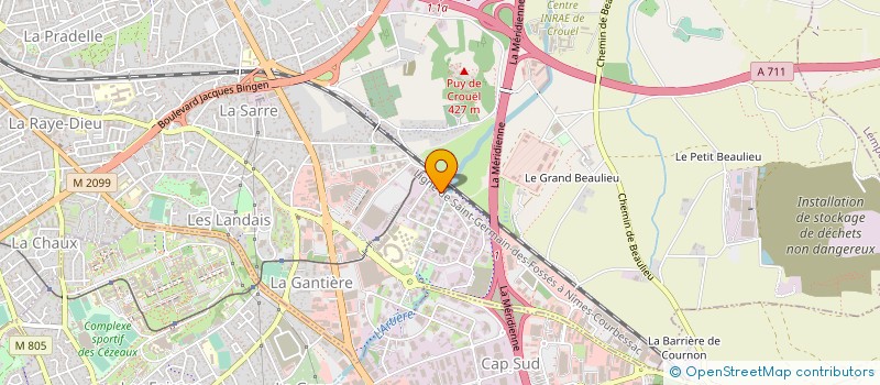 localisation de l'entreprise URBASITE à CLERMONT-FERRAND