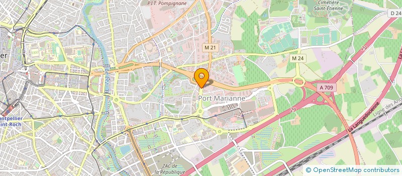 localisation de l'entreprise URBAT ET CIE à MONTPELLIER