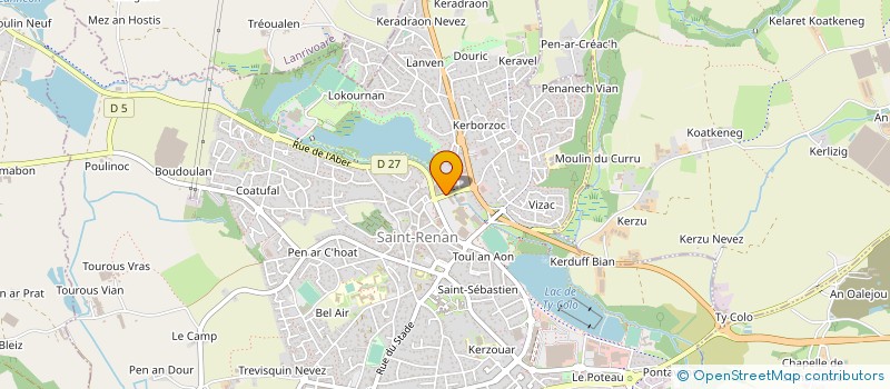 localisation de l'entreprise URBATEAM à SAINT-RENAN