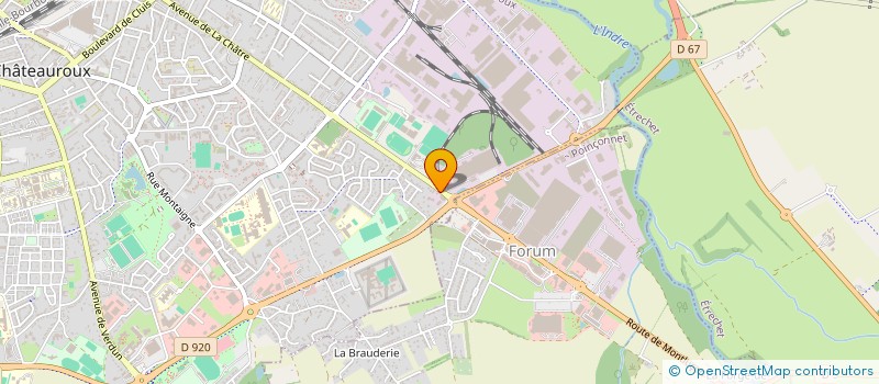 localisation de l'entreprise URBATEK PROMOTION IMMOBILIERE à CHATEAUROUX