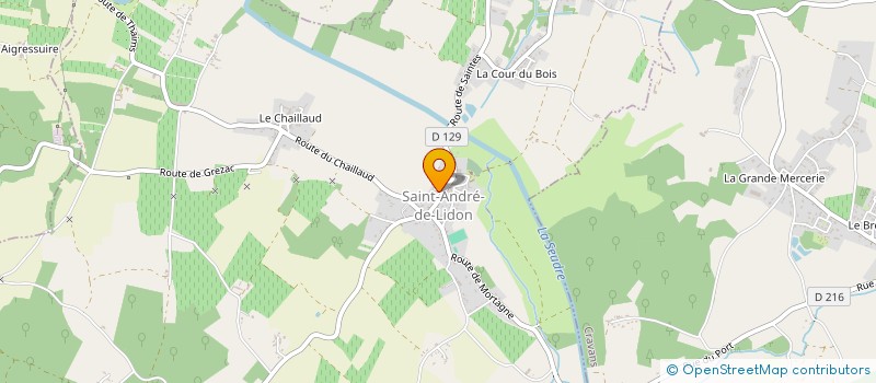 localisation de l'entreprise URBATIC-HSE  SAINT-ANDRE-DE-LIDON