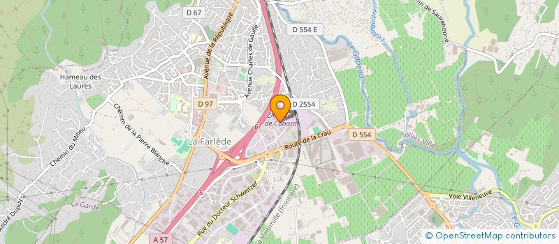 localisation de l'entreprise URBAVAR  LA FARLEDE