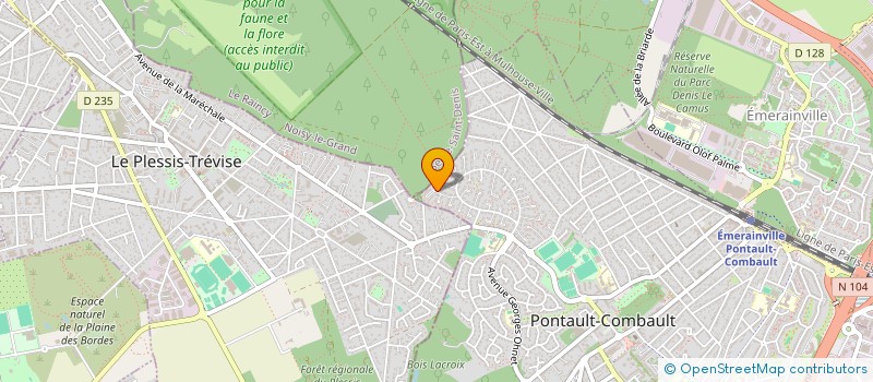 localisation de l'entreprise URBEE  PONTAULT-COMBAULT