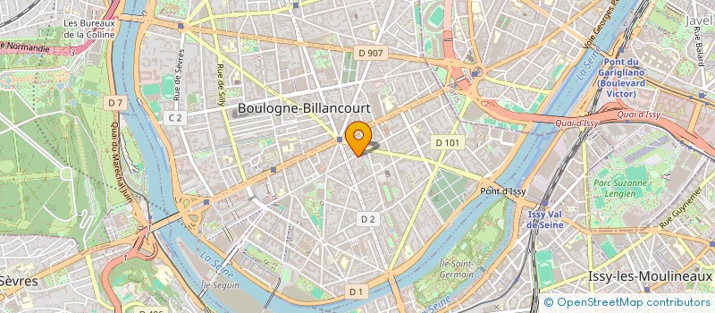 localisation de l'entreprise URBEEZ SAS à BOULOGNE-BILLANCOURT
