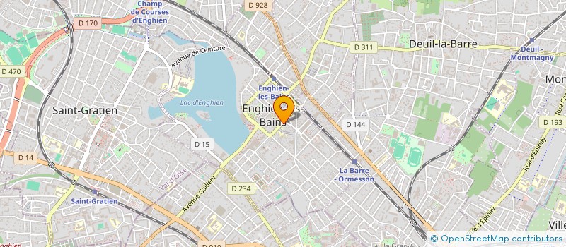 localisation de l'entreprise URBEN à ENGHIEN-LES-BAINS