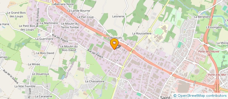 localisation de l'entreprise URBEN à SAINT-HERBLAIN