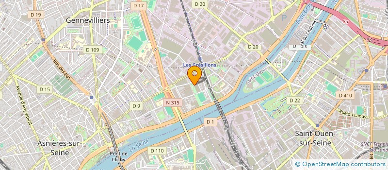 localisation de l'entreprise URBI  ASNIERES-SUR-SEINE