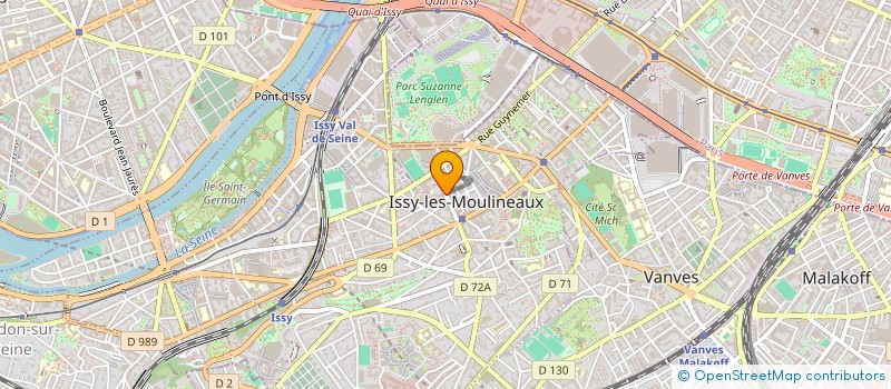 localisation de l'entreprise URBI CONSEIL à ISSY-LES-MOULINEAUX
