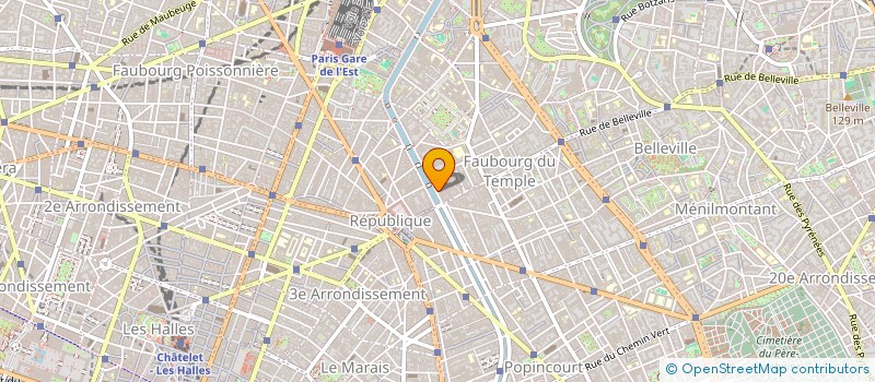 localisation de l'entreprise URBIA COM FRANCE à PARIS