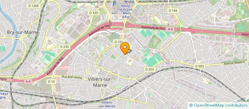 localisation de l'entreprise URBICAB  VILLIERS-SUR-MARNE