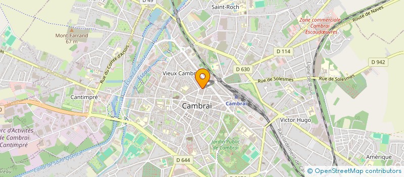 localisation de l'entreprise URBICANDE à CAMBRAI