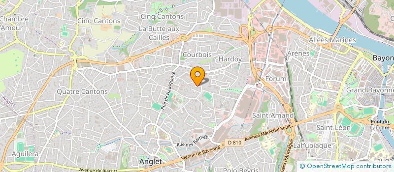 localisation de l'entreprise URBIL INFORMATIK à ANGLET