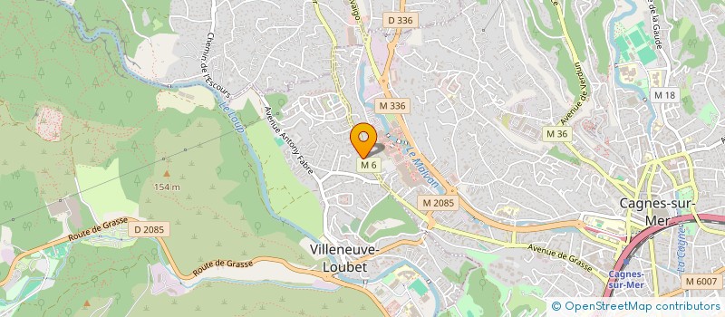 localisation de l'entreprise URBISSIMO à VILLENEUVE-LOUBET