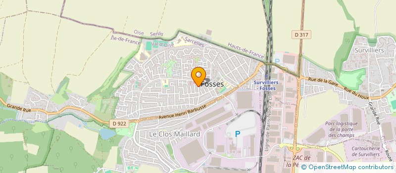 localisation de l'entreprise URBLAM  FOSSES