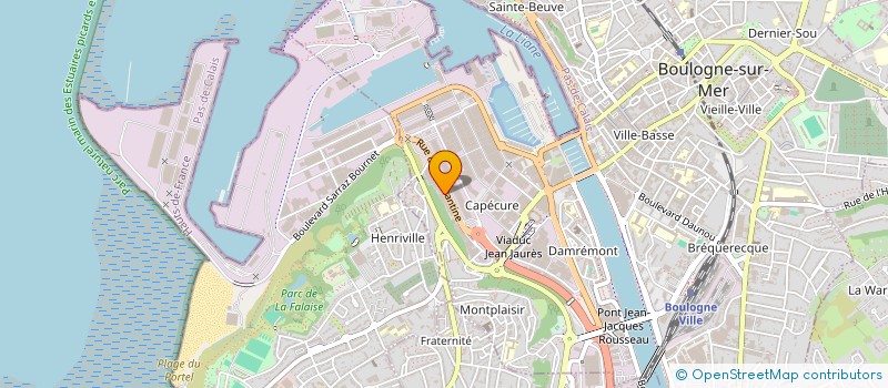 localisation de l'entreprise URBV SERVICES  BOULOGNE-SUR-MER