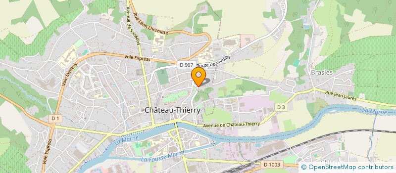 localisation de l'entreprise URCAR à CHATEAU-THIERRY