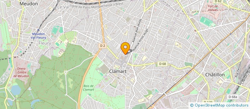 localisation de l'entreprise URCEL à CLAMART