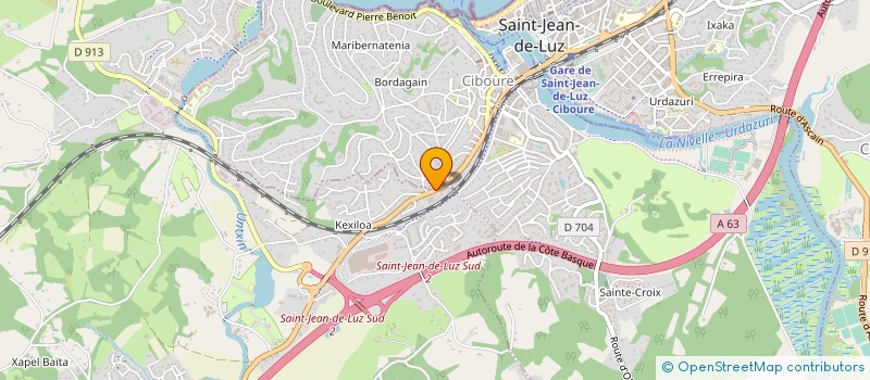 localisation de l'entreprise URDAZURI DOM SERVICES EURL  URRUGNE