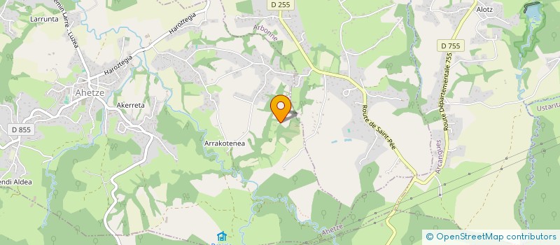 localisation de l'entreprise URDIANA PATRIMOINE  AHETZE