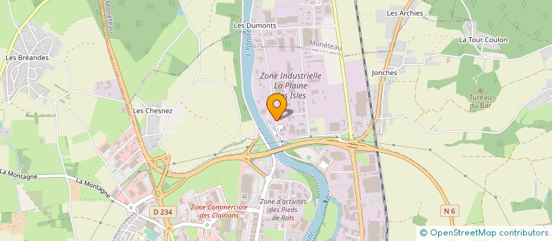 localisation de l'entreprise URE CONCEPT à AUXERRE