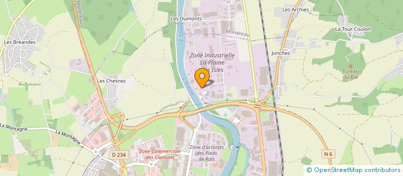 localisation de l'entreprise URE CONCEPT SERVICES à AUXERRE