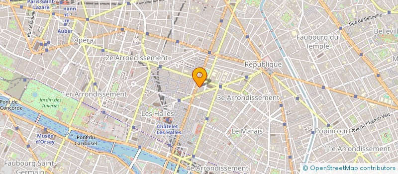 localisation de l'entreprise UREC à PARIS