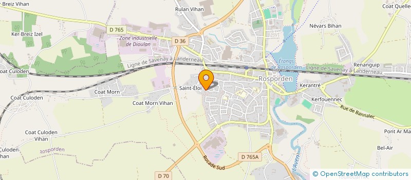 localisation de l'entreprise UREM BASKET CLUB  ROSPORDEN