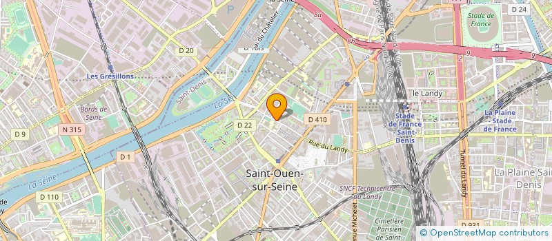 localisation de l'entreprise URENA MOLINA à SAINT-OUEN-SUR-SEINE