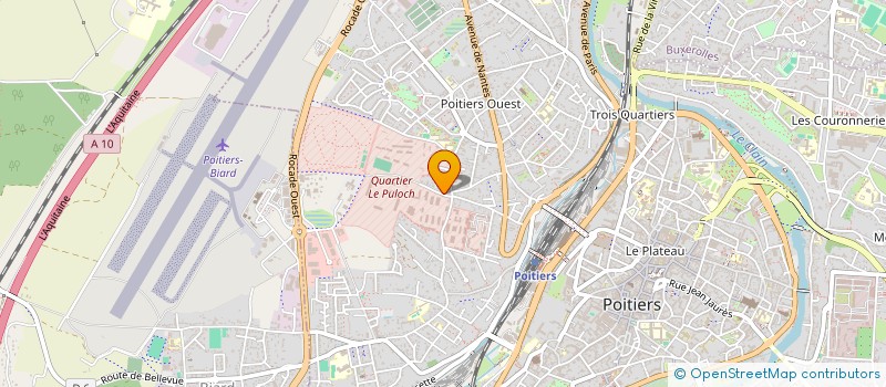 localisation de l'entreprise UREQGAE POITOU CHARENTES à POITIERS