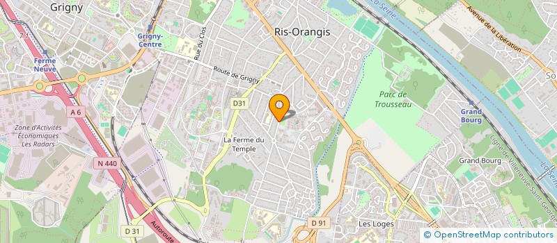 localisation de l'entreprise URF à RIS-ORANGIS
