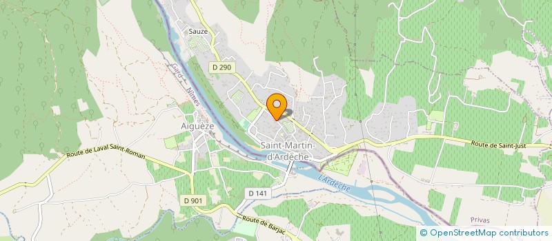 localisation de l'entreprise URFER-MENTHA  SAINT-MARTIN-D' ARDECHE