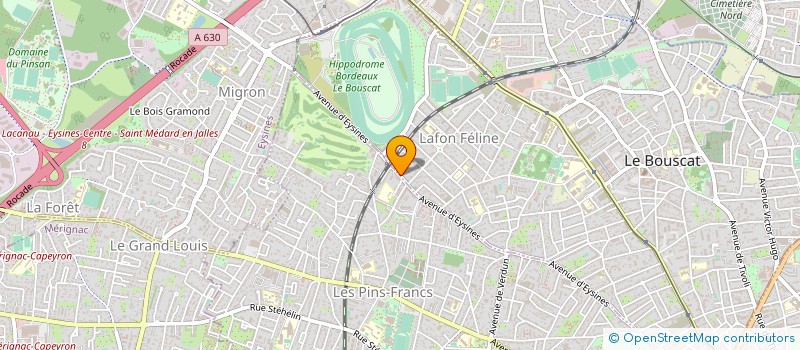 localisation de l'entreprise URGENCE 33 SARL à LE BOUSCAT