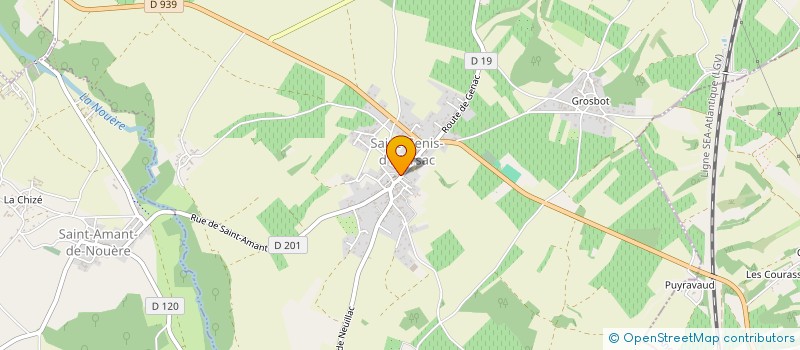 localisation de l'entreprise URGENCE AIDE ANIMAUX à SAINT-GENIS-D'HIERSAC